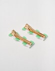 Switch Wavy Hair Slider, 2-Piece, Green product photo View 02 S