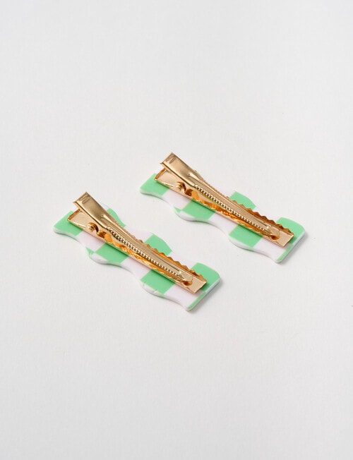 Switch Wavy Hair Slider, 2-Piece, Green product photo View 02 L