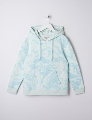 Switch Relaxed Pull On Hoodie, Marble Blue product photo