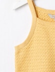 Switch Crochet Look Tank, Golden product photo View 02 S