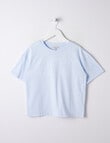 Switch Hawaii Short Sleeve Boxy Tee, Light-Blue product photo View 02 S