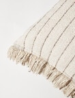 M&Co Palisade Woven Stripe Cushion, Grey product photo View 02 S