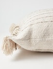 M&Co Palisade Woven Stripe Cushion, Grey product photo View 03 S