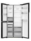 Haier 575L Three-Door Side by Side Fridge Freezer, Black, HRF575XC product photo View 03 S