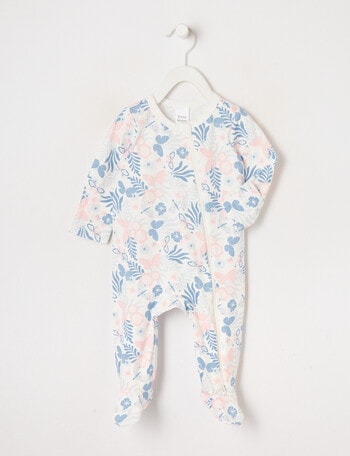 Teeny Weeny Butterflies Sleepsuit, Blue product photo