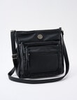 Boston + Bailey Zips Shoulder Bag, Black product photo