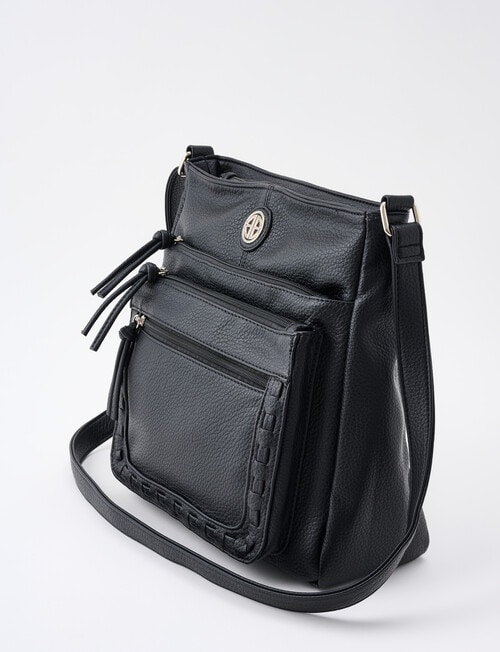 Boston + Bailey Zips Shoulder Bag, Black product photo View 03 L
