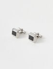 Laidlaw + Leeds Cufflinks, Carbon Silver product photo View 02 S