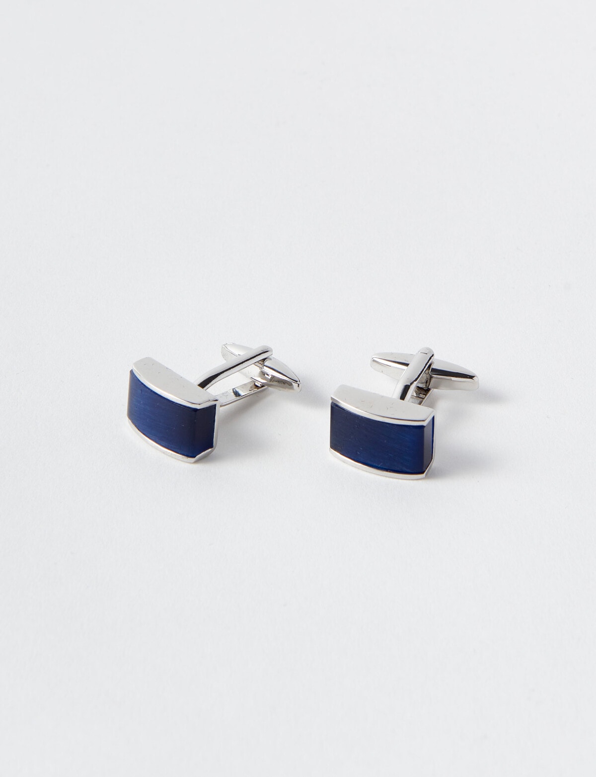 Laidlaw + Leeds Cufflinks, Silver Sapphire Cufflinks & Tie Clips
