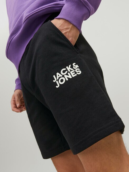 Jack & Jones Bex Sweat Shorts, Black product photo View 03 L