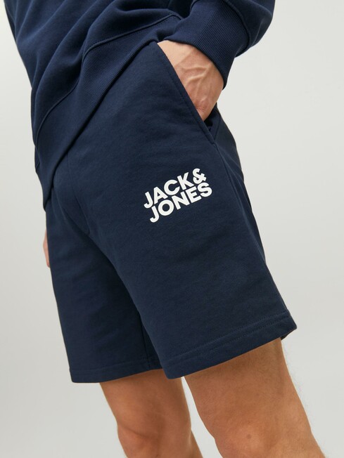Jack & Jones Bex Sweat Shorts, Navy product photo View 03 L