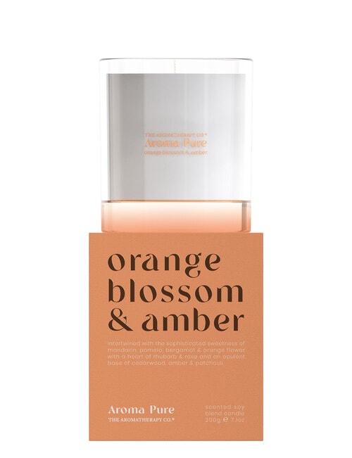 The Aromatherapy Co. Aroma Pure Candle, Orange Blossom & Amber, 200g product photo