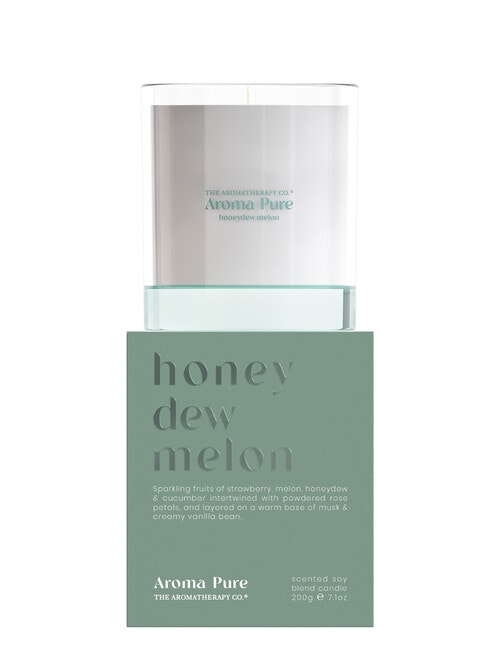 The Aromatherapy Co. Aroma Pure Candle, Honeydew Melon, 200g product photo
