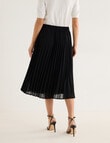 Oliver Black Sunray Pleat Skirt, Black product photo View 03 S