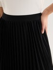 Oliver Black Sunray Pleat Skirt, Black product photo View 04 S