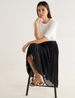 Oliver Black Sunray Pleat Skirt, Black product photo View 05 S