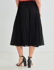 Oliver Black Sunray Pleat Skirt, Black product photo View 02 S