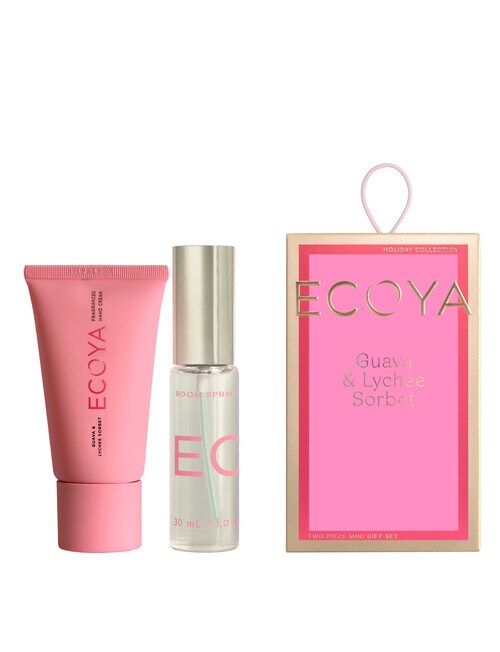 Ecoya Guava & Lychee Sorbet Mini Room Spray Duo Candles & Home Fragrance