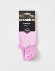NZ Sock Co. BCI Coolmax Liner, Fondant Pink, 4-9 product photo View 02 S