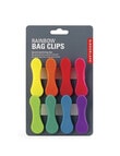 Kikkerland Impulse Rainbow Bag Clip, Set of 8 product photo