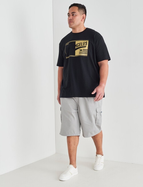 Tarnish King Size Embossed Cali Tee, Black product photo View 03 L