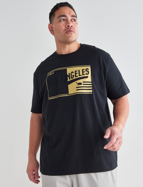Tarnish King Size Embossed Cali Tee, Black product photo View 05 L