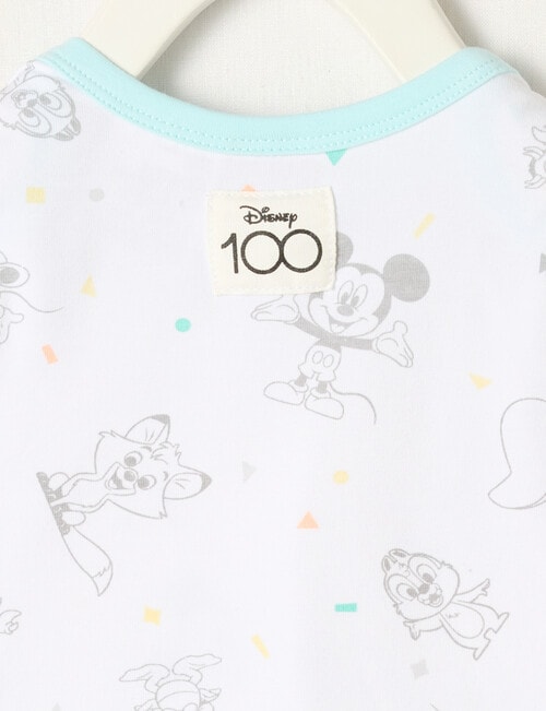 Licensed Disney 100 Spotted Soft Mist Short-Sleeve Bodysuit product photo View 02 L
