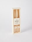 Home Fusion Twist Taper Candle, Set of 2, Ivory Fleck product photo