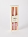 Home Fusion Twist Taper Candle, Set of 2, Blush Fleck product photo