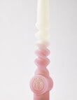 Home Fusion Twist Taper Candle, Set of 2, Blush Ombre product photo View 03 S