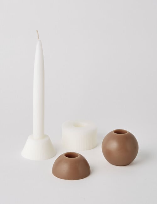 Home Fusion Stack Pillar Candle, Dove product photo View 02 L