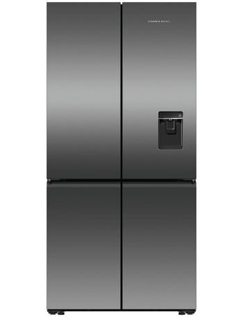 Fisher & Paykel 690L Quad Door Fridge Freezer with Ice & Water, Black Stainless, RF730QNUVB1 product photo