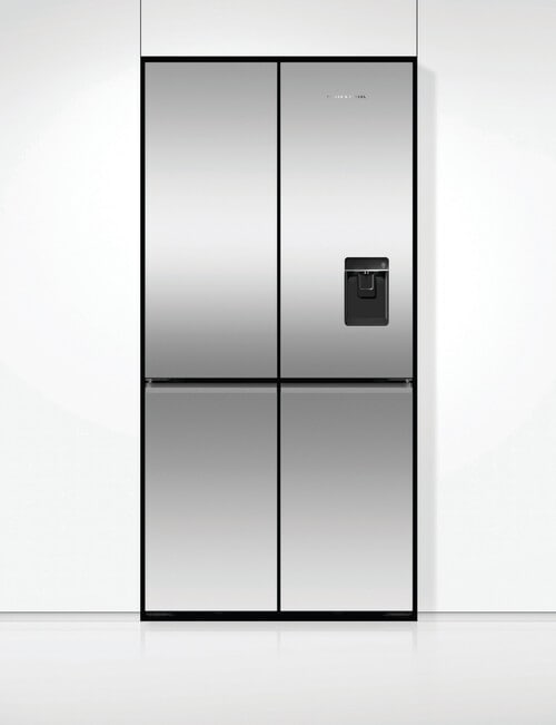 Fisher & Paykel 690L Quad Door Fridge Freezer with Ice & Water, Stainless Steel, RF730QNUVX1 product photo View 05 L