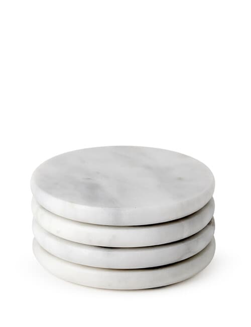 Davis & Waddell Nuvolo Marble Coaster, Set of 4 product photo View 02 L