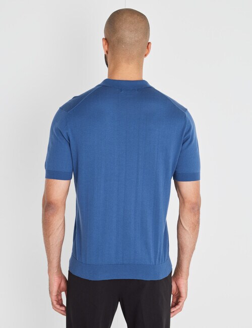 L+L Venice Solid Polo Shirt, Blue product photo View 02 L