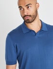 L+L Venice Solid Polo Shirt, Blue product photo View 04 S