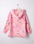 Sleep Mode Silly Sausage Oversized Hoodie, Pink, 2-8 product photo View 02 S