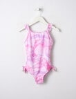 Wavetribe Marble Sleeveless Swimsuit, Pink product photo
