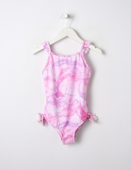 Wavetribe Marble Sleeveless Swimsuit, Pink product photo