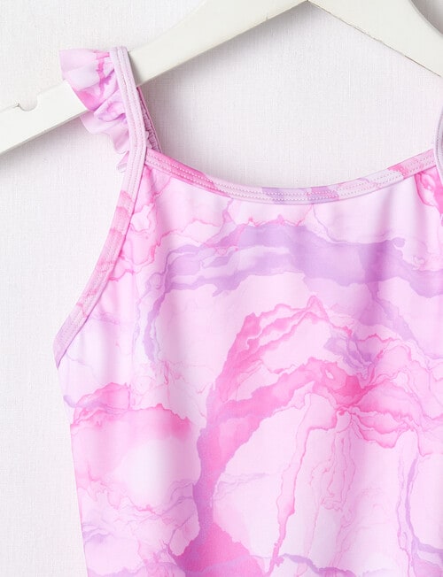 Wavetribe Marble Sleeveless Swimsuit, Pink product photo View 02 L