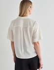 Mineral Dali Short Sleeve Swing Shirt, Bone product photo View 02 S