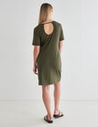 Mineral Juno Knit Tie Dress, Olive product photo View 02 S