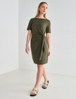 Mineral Juno Knit Tie Dress, Olive product photo View 03 S