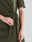 Mineral Juno Knit Tie Dress, Olive product photo View 04 S