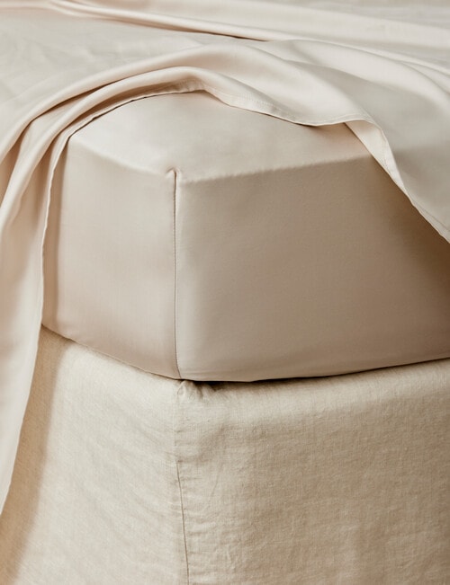 Domani Silky Tencel Fitted Sheet, Linen product photo View 02 L