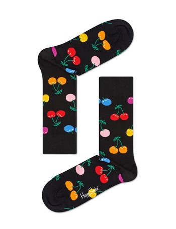 Happy Socks Cherry Sock, Black product photo