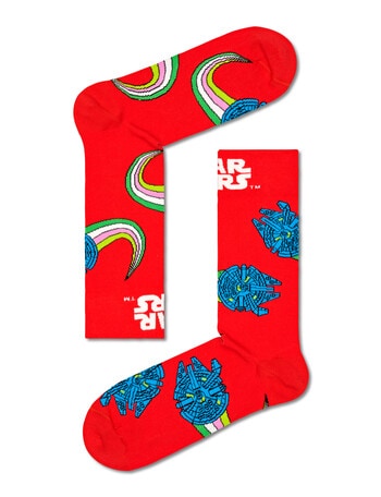 Licensed Star Wars Millennium Falcon Socks, Red product photo
