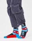 Licensed Star Wars R2-D2 Socks, Blue & Red product photo View 02 S