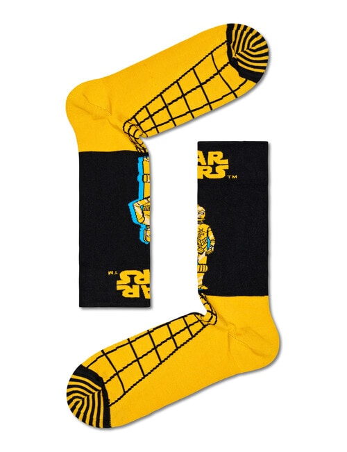 Licensed Star Wars C-3PO Socks, Black & Yellow product photo