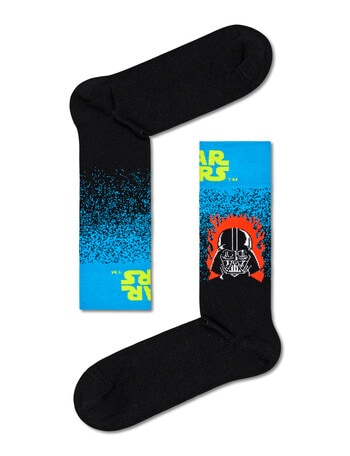 Licensed Star Wars Darth Vader Socks, Blue & Black product photo